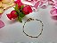 Pulseira Infantil Folheada A Ouro 18k Semi Joia Com Bolinhas - Imagem 8