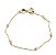 Pulseira Infantil Folheada A Ouro 18k Semi Joia Com Bolinhas - Imagem 1