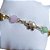 Pulseira Infantil Com Elefantes Folheada Ouro 18k Semi Joia - Imagem 3