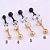 Piercing Tragus Cartilagem Ponto De Luz Dourado 2 3 4 5 Mm - Imagem 3