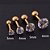 Piercing Tragus Cartilagem Ponto De Luz Dourado 2 3 4 5 Mm - Imagem 16