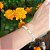 Pulseira Bracelete Dourada Zircônia E Pérola Noiva Debutante - Imagem 3
