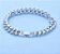 Pulseira Bracelete Feminina Prata Pedra Zircônia Grossa - Imagem 4