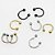 Piercing Septo Ferradura Nariz Cartilagem Preto Prata Ouro - Imagem 14