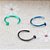 Piercing Nariz Argola Falso Fake Dourado Prata Preto Rosa - Imagem 13