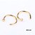 Piercing Nariz Argola Falso Fake Dourado Prata Preto Rosa - Imagem 16