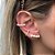 Piercing Argola Orelha Falso Fake Pérola Dourado Barato - Imagem 5