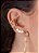 Piercing Argola Falso Fake Dourado Pedra Zirconia Semi Joia - Imagem 6