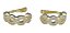 Piercing Argola Falso Fake Dourado Pedra Zirconia Semi Joia - Imagem 2