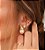 Piercing Argola Falso Fake Dourado Pedra Zirconia Folheado - Imagem 4