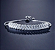 Pulseira Bracelete Prata Com Zircônia Noiva Debutante Festa - Imagem 1