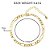 Pulseira Unisex Folheada A Ouro Ou Rodio Semi Joia 4 Mm - Imagem 9