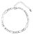 Pulseira Unisex Folheada A Ouro Ou Rodio Semi Joia 4 Mm - Imagem 6