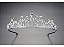 Coroa Tiara Cabelo Noiva Prata Zirconia Princesa Luxo Linda - Imagem 2