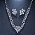 Conjunto Colar E Brinco Noiva Zircônia Prata Festa Debutante - Imagem 6