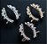 Brinco Ear Cuff Noiva Pedra Zirconia Prata Festa Debutante - Imagem 6