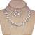 Conjunto Colar E Brinco Noiva Zircônia Prata Festa Debutante - Imagem 1