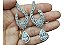 Brinco Noiva Pedra Zirconia Prata Festa Gota Luxo Grande - Imagem 3