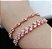 Pulseira Bracelete Rosê Gold Com Zircônia Noiva Debutante - Imagem 2