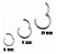 Piercing Argola Titânio Septo Helix Cartilagem 6 8 10 Mm - Imagem 16