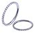 Piercing Argola Pedra Zirconia Titânio 6 8 10 Mm Clicker - Imagem 2