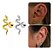 Piercing Tragus Cartilagem Cobra Aço Cirúrgico Helix Conch - Imagem 1