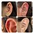 Piercing Tragus Cartilagem Cobra Aço Cirúrgico Helix Conch - Imagem 2