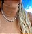 Colar Chocker Pedra Zirconia Coração Riviera Dourado Prata - Imagem 13