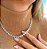 Colar Chocker Pedra Zirconia Coração Riviera Dourado Prata - Imagem 6