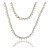 Colar Chocker Pedra Zirconia Coração Riviera Dourado Prata - Imagem 1