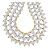 Colar Chocker Pedra Zirconia Coração Riviera Dourado Prata - Imagem 4