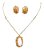 Conjunto Colar E Brinco Zirconia Fusion Tiffan Oval Grande - Imagem 12