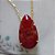 Colar Tiffan Zirconia Craquelada Vermelho Gota Semijoia - Imagem 2