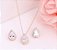 Conjunto Colar Brinco Noiva Pedra Zirconia Prata Dourad Gota - Imagem 4