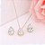Conjunto Colar Brinco Noiva Pedra Zirconia Prata Dourad Gota - Imagem 2