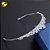 Coroa Tiara Cabelo Noiva Prata Princesa Zirconia Strass Gota - Imagem 7