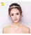 Coroa Tiara Cabelo Noiva Prata Princesa Zirconia Strass Gota - Imagem 4