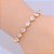 Pulseira Bracelete Dourada Com Zircônia Noiva Debutante Gota - Imagem 3