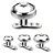 Piercing Microdermal Titânio Pedra Cristal 3mm 4mm 5mm - Imagem 1
