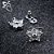 Piercing Microdermal Zirconia Pedra Coração Estrela Cruz Flo - Imagem 11