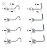 Kit 8 Piercing Nariz Nostril Atacado Pedra Zirconia Pt D Luz - Imagem 1