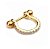 Piercing Argola Helix Dourado Ou Prata Pedra Zirconia 8 Mm - Imagem 4