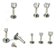 Piercing Tragus Flat Helix Labret Pedra Zirconia 2 3 E 4 Mm - Imagem 4