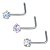 Piercing Nariz Nostril Estrela Pedra Zirconia 3mm Furtacor - Imagem 1