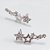 Brinco Ear Cuff  Pedra Strass Prata Dourado Estrela Pequeno - Imagem 3