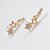 Brinco Ear Cuff  Pedra Strass Prata Dourado Estrela Pequeno - Imagem 7
