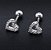 Piercing Tragus Cartilagem Coração Zirconia 6mm - Imagem 4