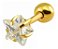 Piercing Tragus Helix Flat Cartilagem Mini Estrela 3 4 5 Mm - Imagem 2