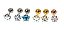 Piercing Tragus Helix Flat Cartilagem Mini Estrela 3 4 5 Mm - Imagem 14