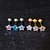 Piercing Tragus Helix Flat Cartilagem Mini Estrela 3 4 5 Mm - Imagem 10